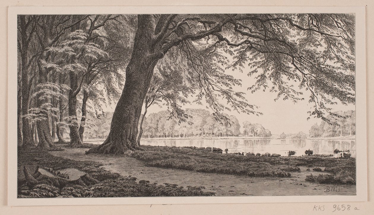 Pomeriggio di primavera al lago Fuglesang nel Dyrehaven da J. Hildebrand