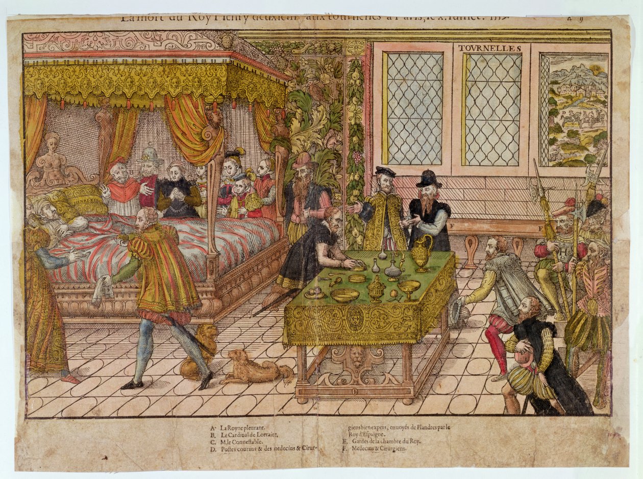 La morte di Enrico II (1519-59) 10 luglio 1559 da J. J. and Tortorel, J. Perrissin