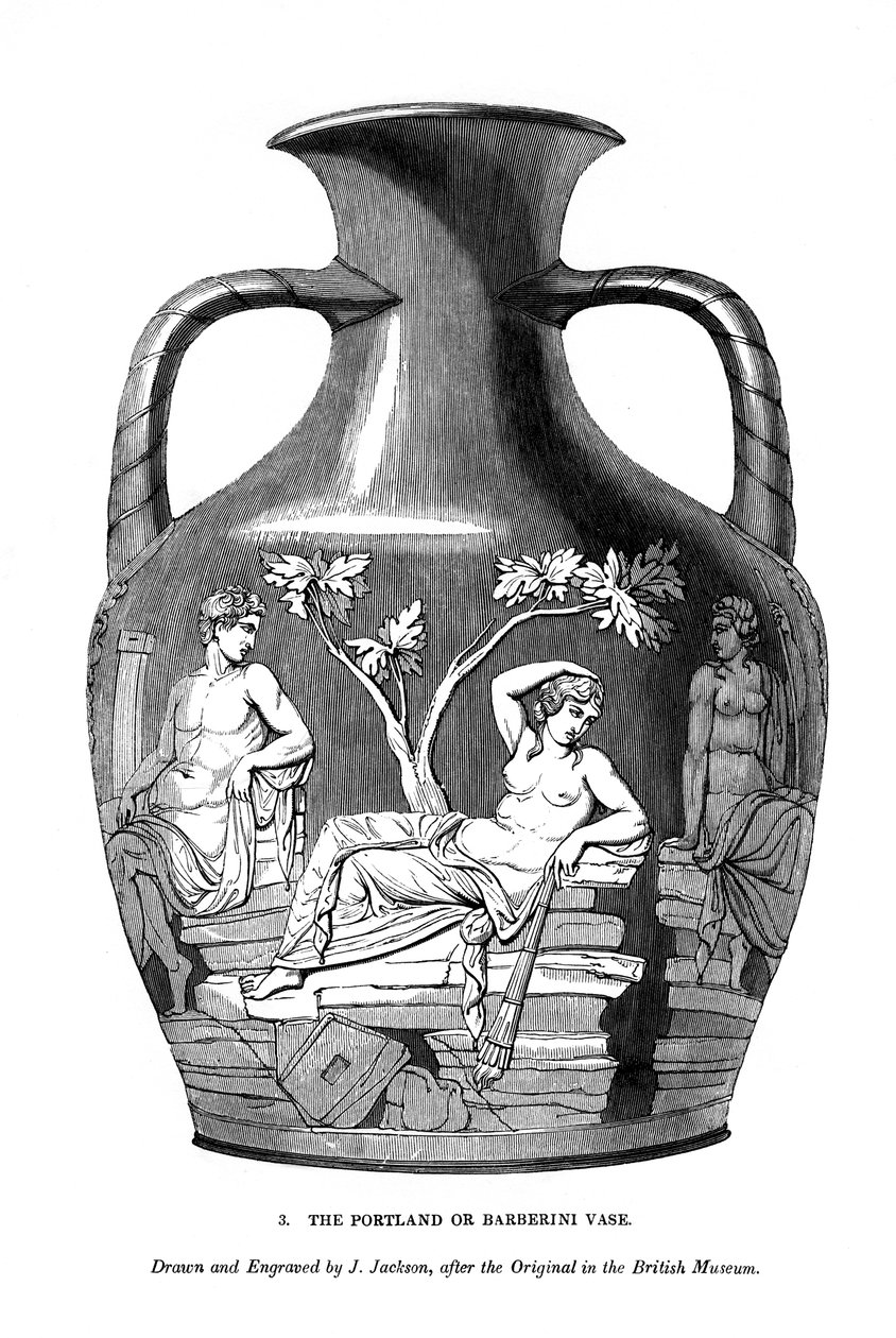 Il Vaso Portland o Barberini, 1843 da J. Jackson