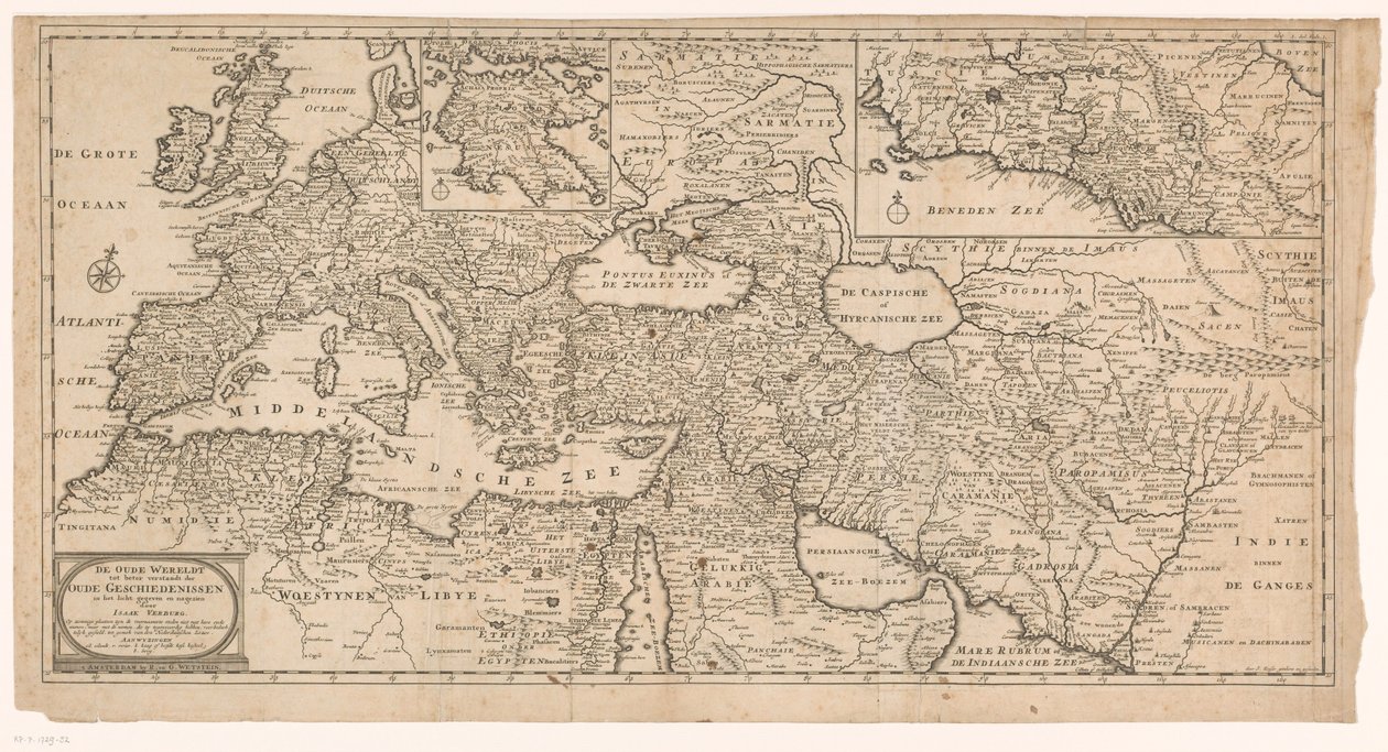 Mappa del vecchio mondo da J. Keiser