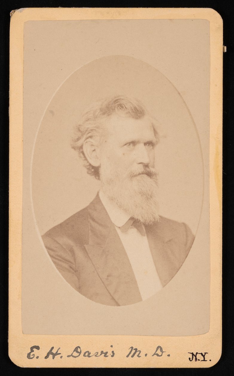 Ritratto di Edwin Hamilton Davis 1811-1888, Prima del 1888 da J Kraft