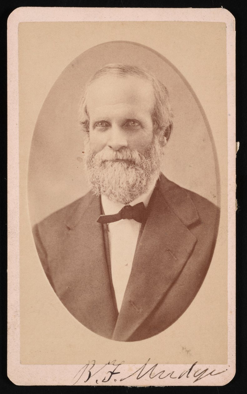 Ritratto di Benjamin Franklin Mudge 1817-1879, luglio 1873 da J Lee Knight