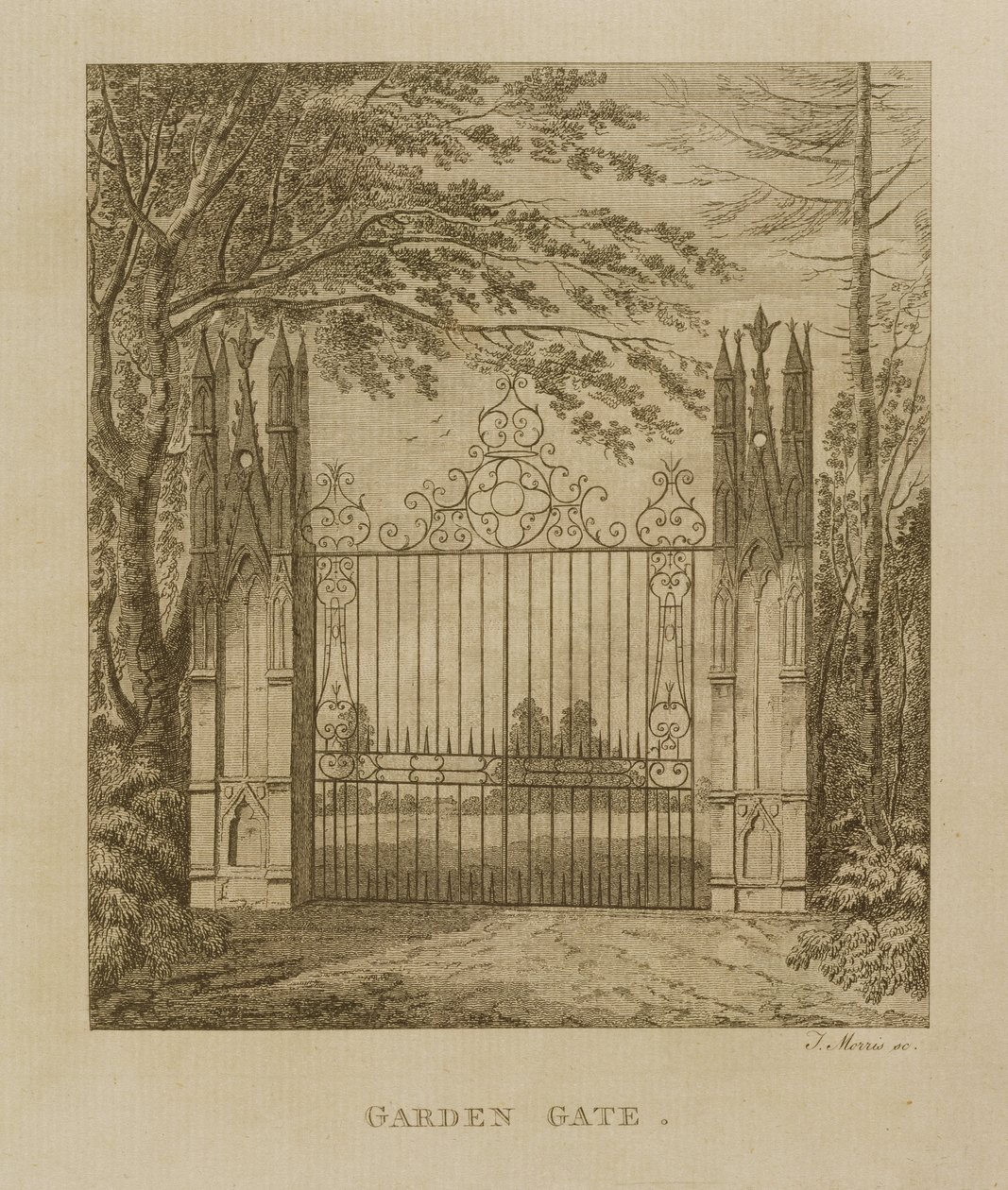 Cancello del Giardino a Strawberry Hill da J. Morris