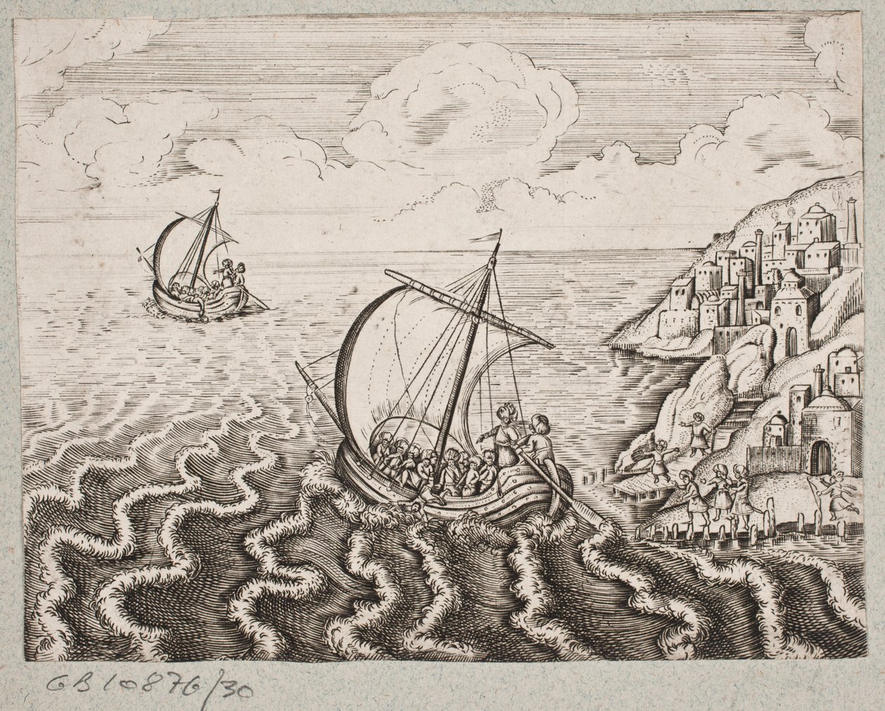 Illustrazione per Adam Olearius, "Persianischer Rosenthal von einem Sinnreichen Poeten Schich Saadi [...]", Schleswig 1660 da J. Muller