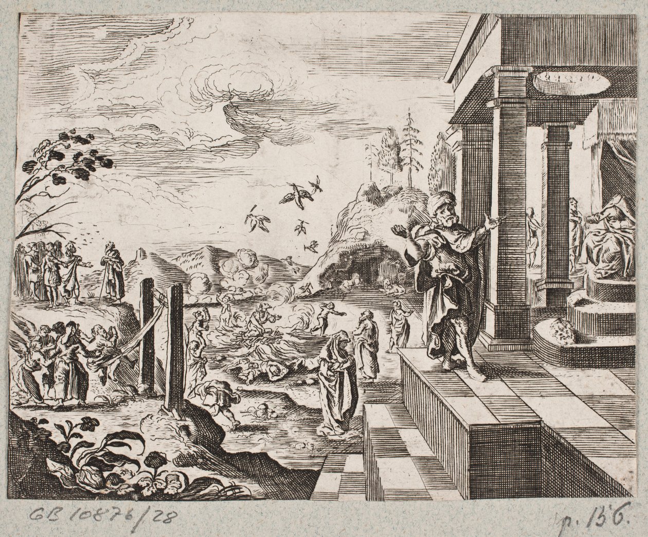 Illustrazione per Adam Olearius, “Persianischer Rosenthal von einem Sinnreichen Poeten Schich Saadi […]”, Schleswig 1660 da J. Muller