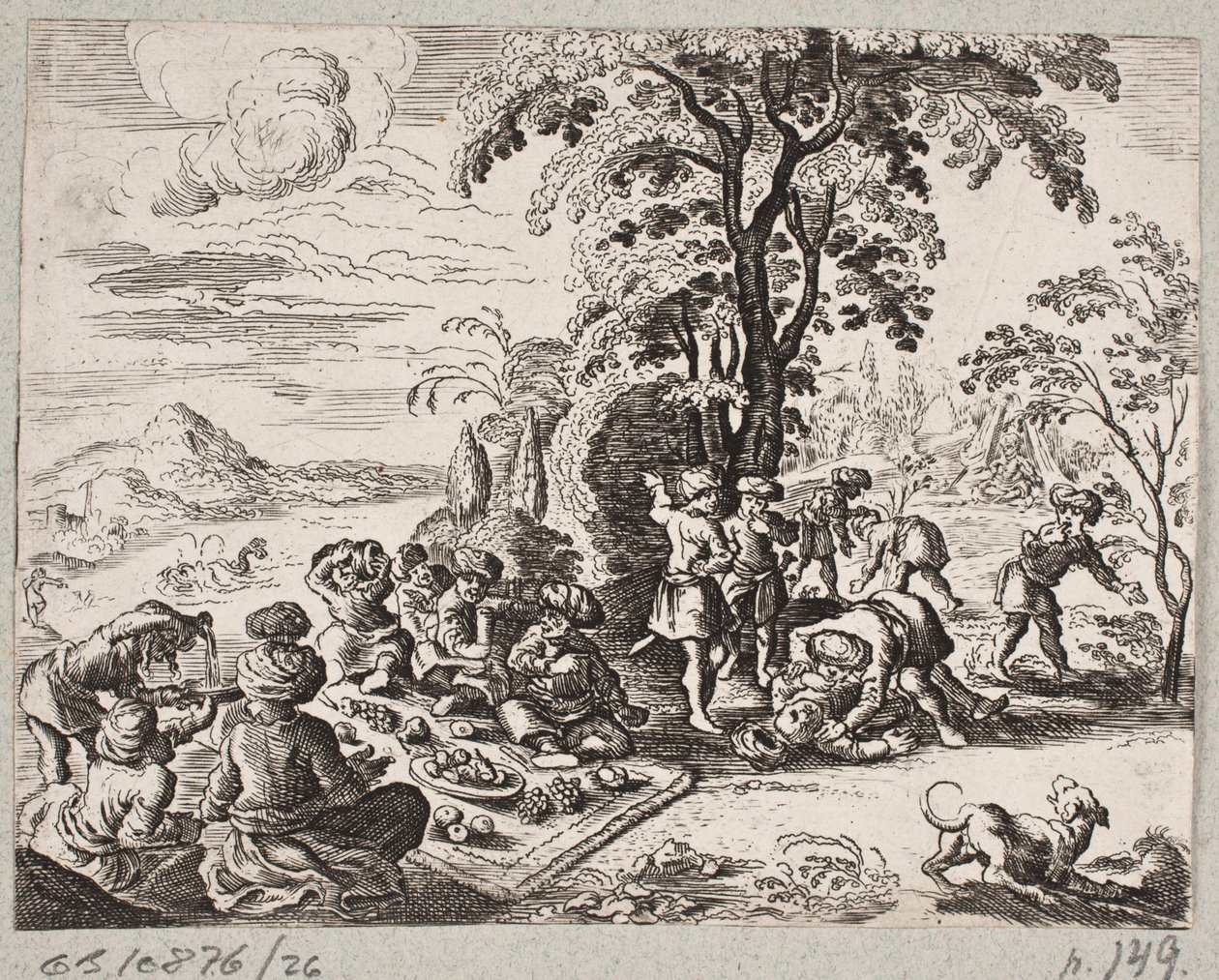 Illustrazione per Adam Olearius, “Persianischer Rosenthal von einem Sinnreichen Poeten Schich Saadi [...]”, Schleswig 1660 da J. Muller