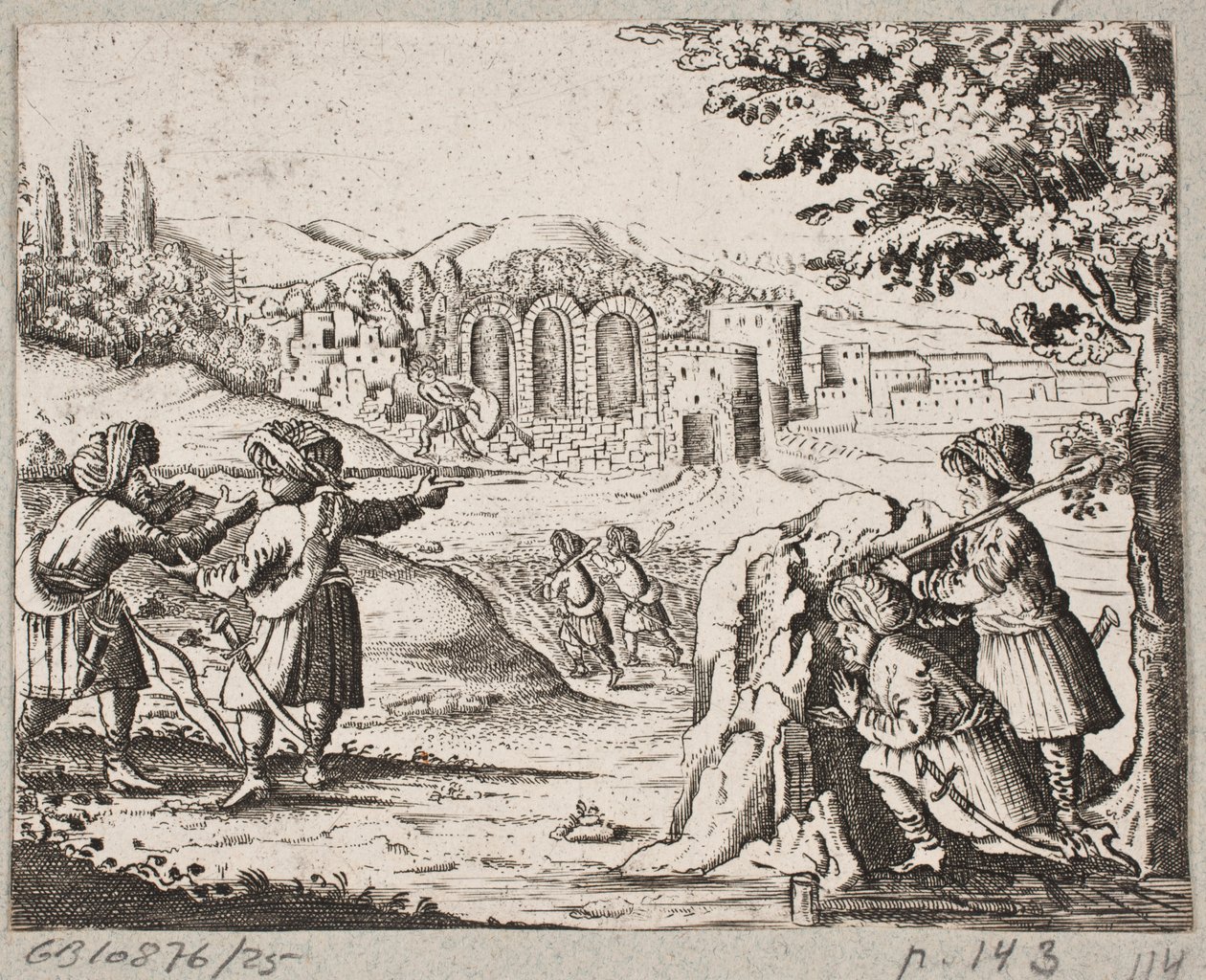 Illustrazione per Adam Olearius, “Persianischer Rosenthal von einem Sinnreichen Poeten Schich Saadi [...]”, Schleswig 1660 da J. Muller