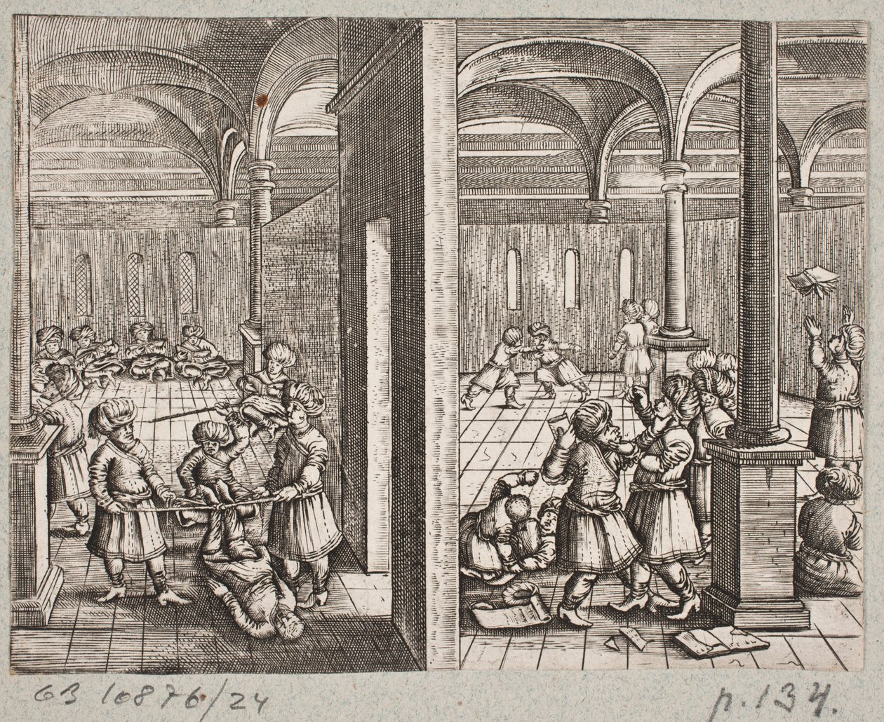 Illustrazione per Adam Olearius, "Persianischer Rosenthal von einem Sinnreichen Poeten Schich Saadi [...]", Schleswig 1660 da J. Muller