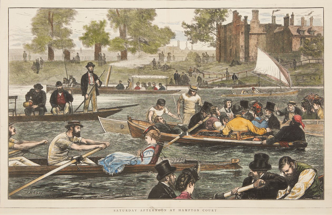 Sabato pomeriggio a Hampton Court da J. Nash
