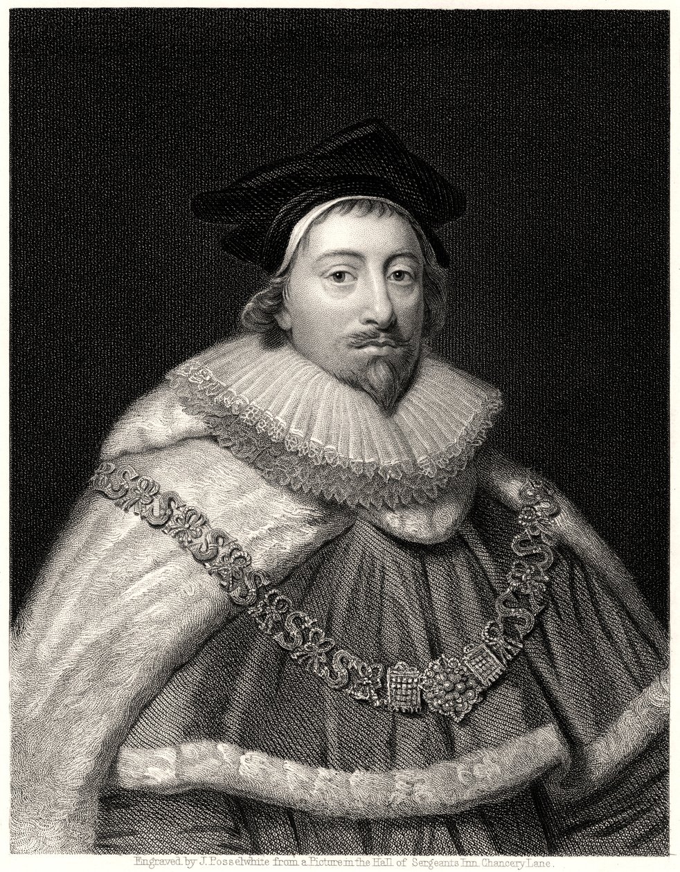 Sir Edward Coke, Recorder di Londra, XIX secolo da J. Posselwhite