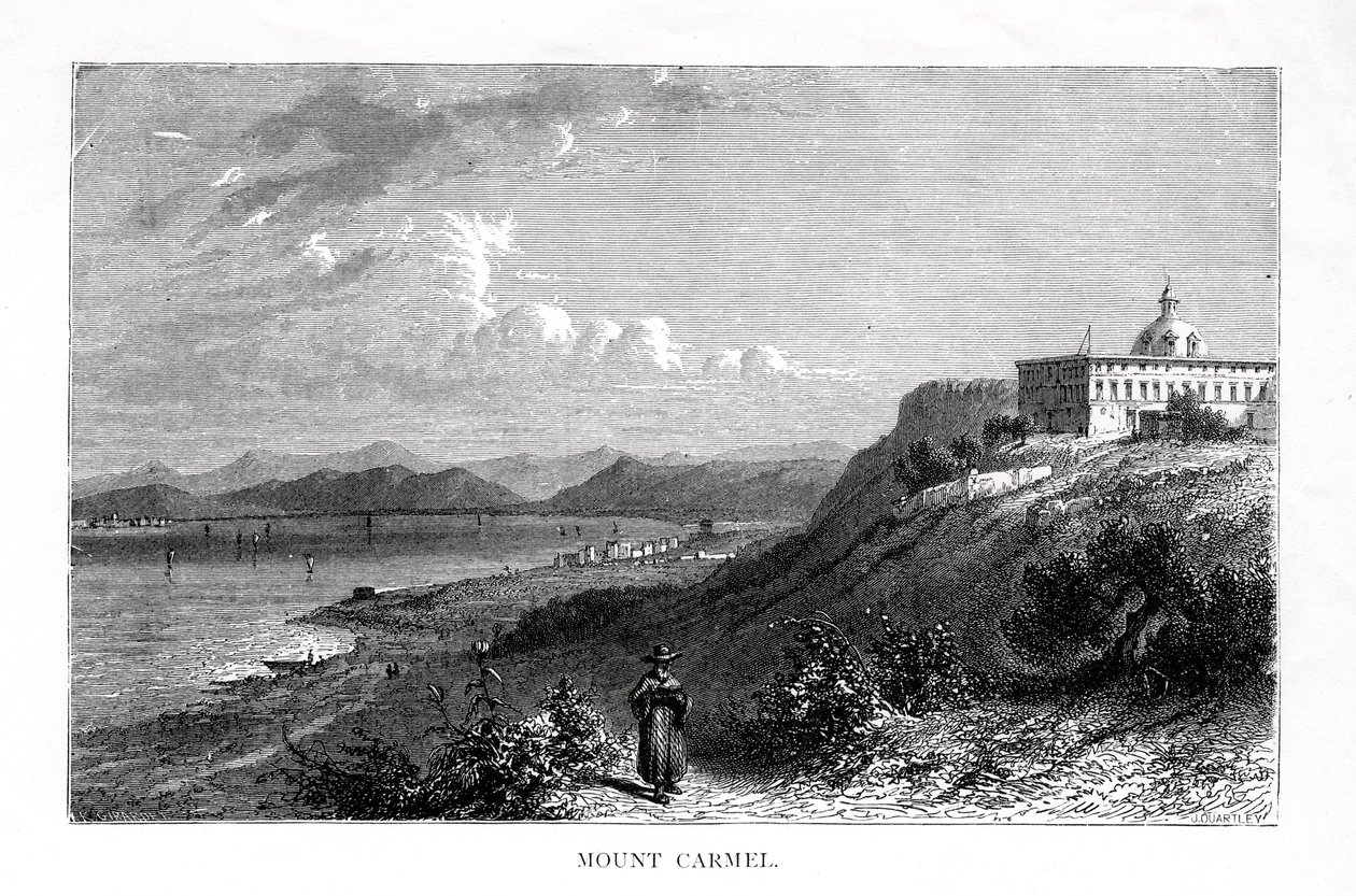 Monte Carmelo, Israele, XIX secolo da J. Quartley