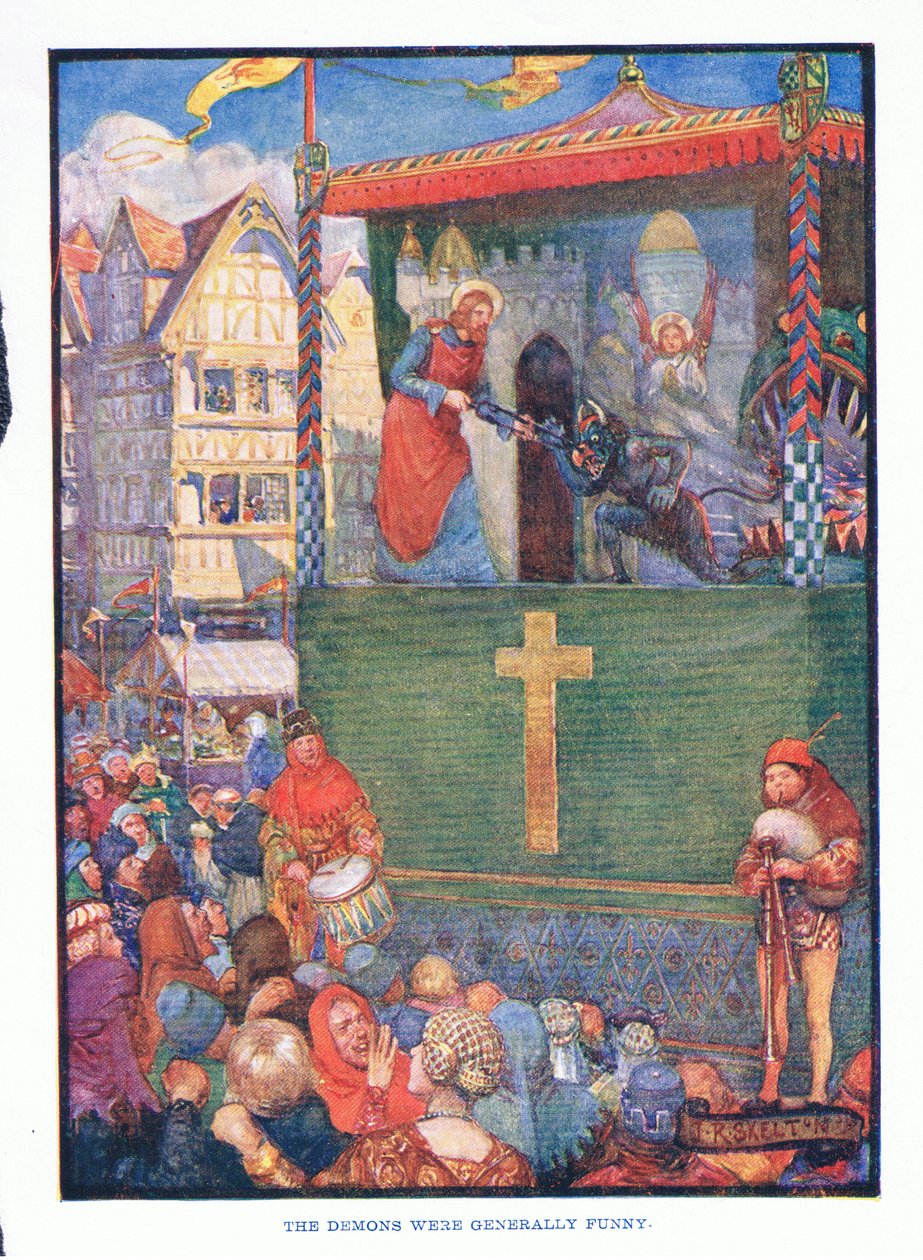 I demoni erano generalmente divertenti, da Letteratura Inglese pub. da T C & EC Jack, c.1920 da J. R. Skelton