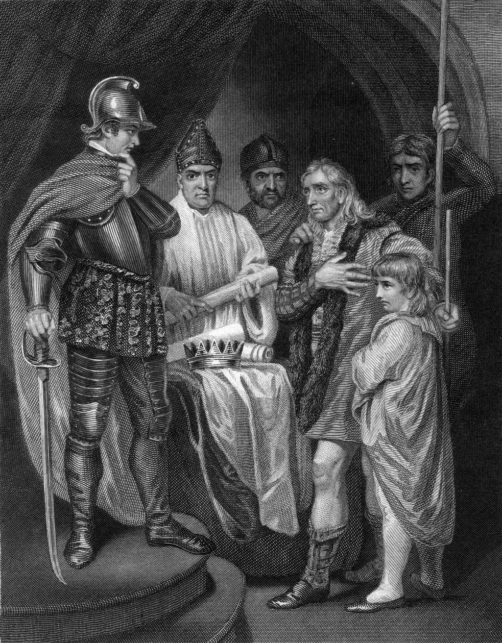 Balliol che cede la sua corona a Edoardo I d