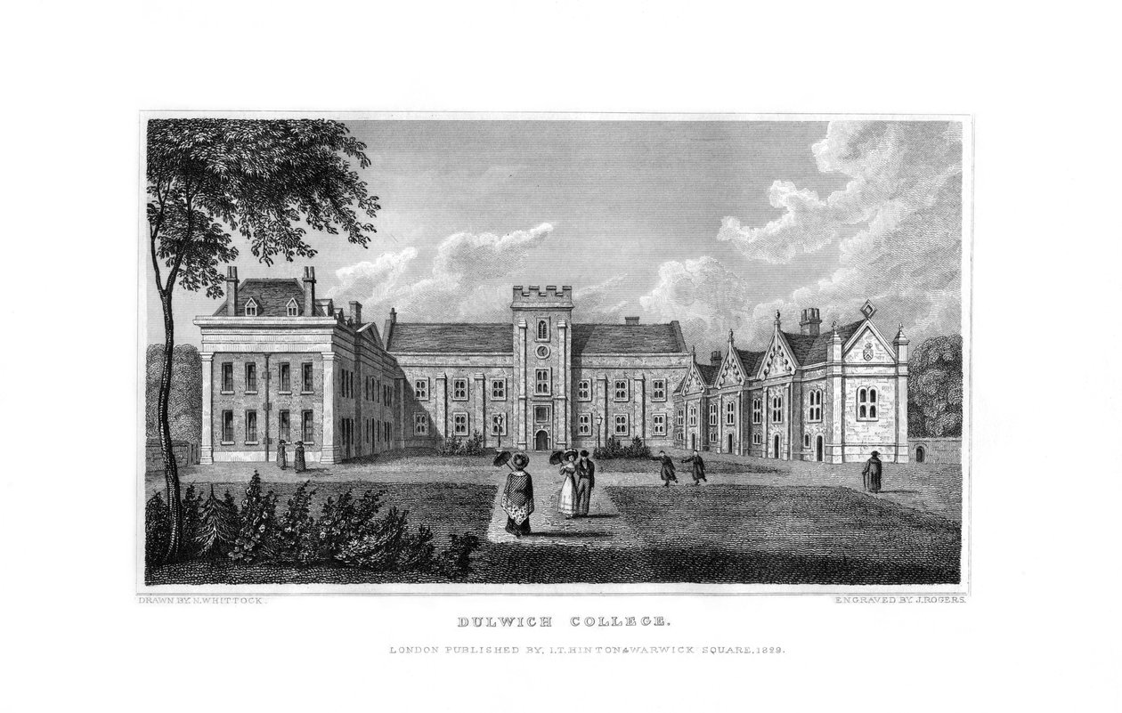 Dulwich College, Londra, 1829 da J. Rogers