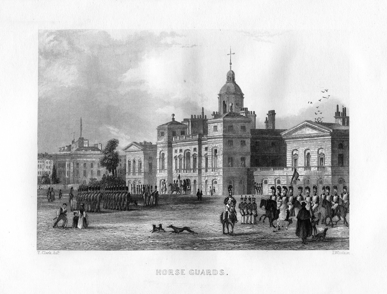 Guardie a cavallo, Londra, 19° secolo da J. Woods