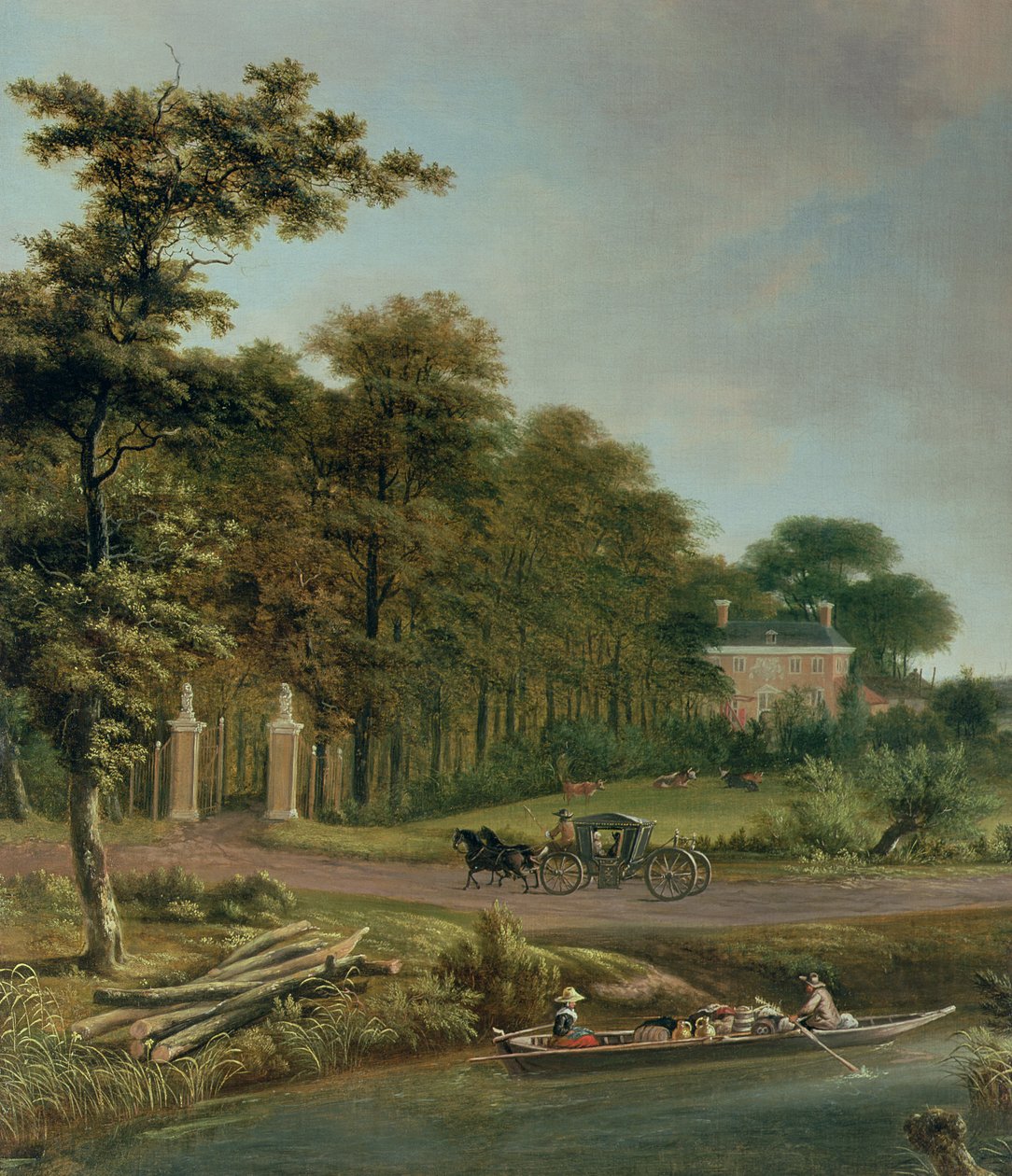Una casa di campagna da J. and Velde, A.van Hackaert