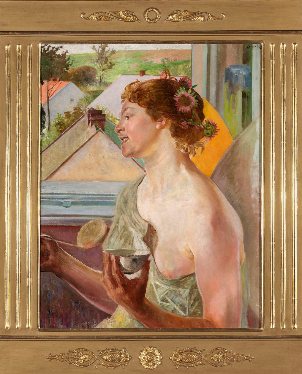 Bolle di sapone (Donna con una ciotola) da Jacek Malczewski