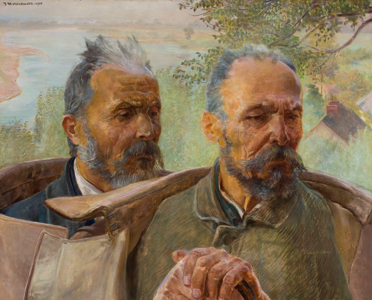 Le due teste degli anziani da Jacek Malczewski