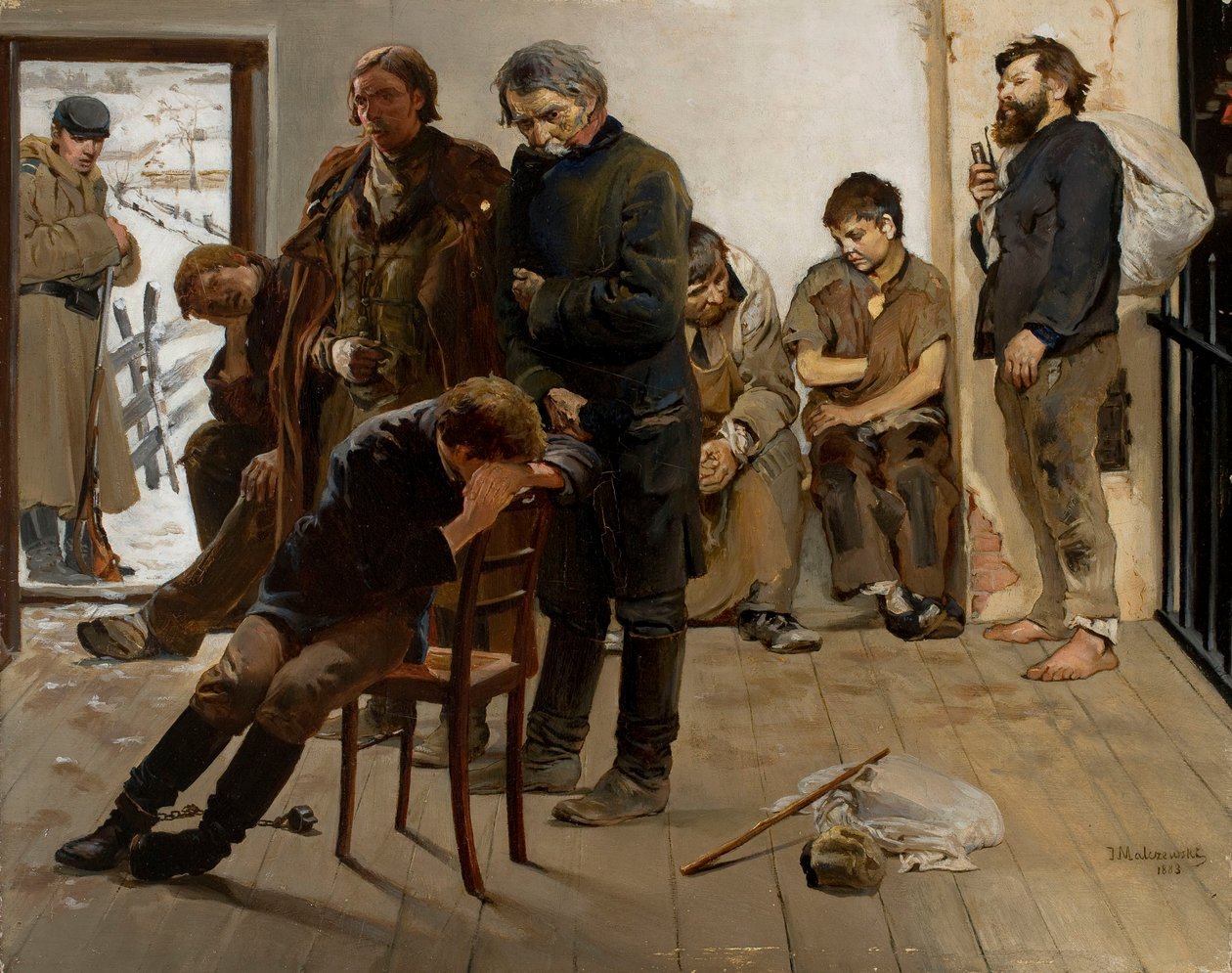 In viaggio verso la prigione (Prigionieri) da Jacek Malczewski