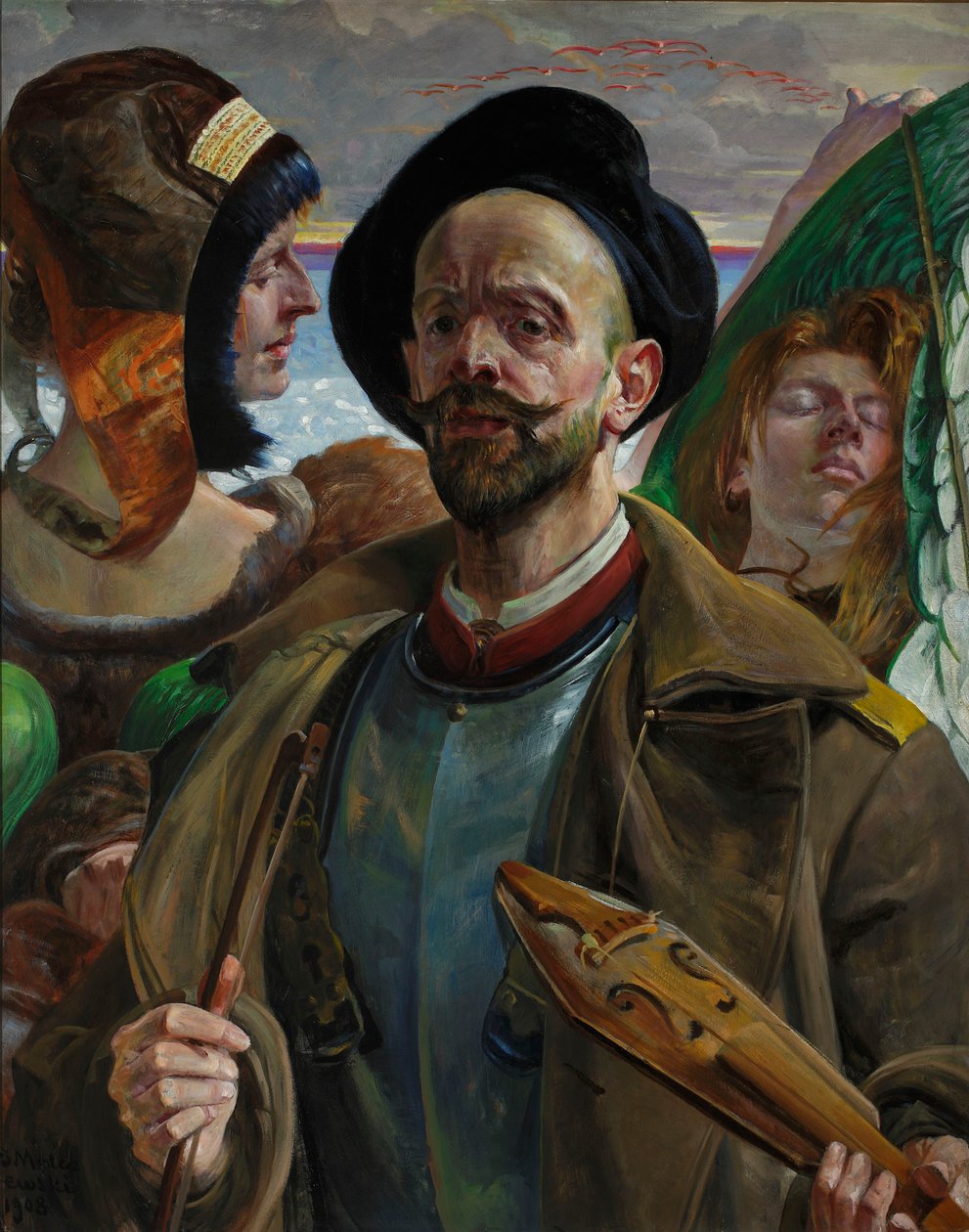 Su una sola corda - Autoritratto da Jacek Malczewski