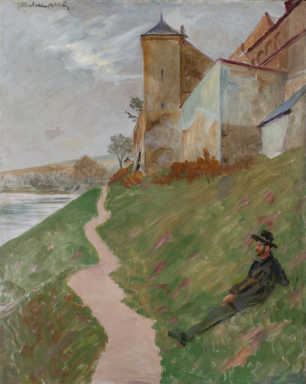 Sulla collina del monastero delle Norbertine da Jacek Malczewski