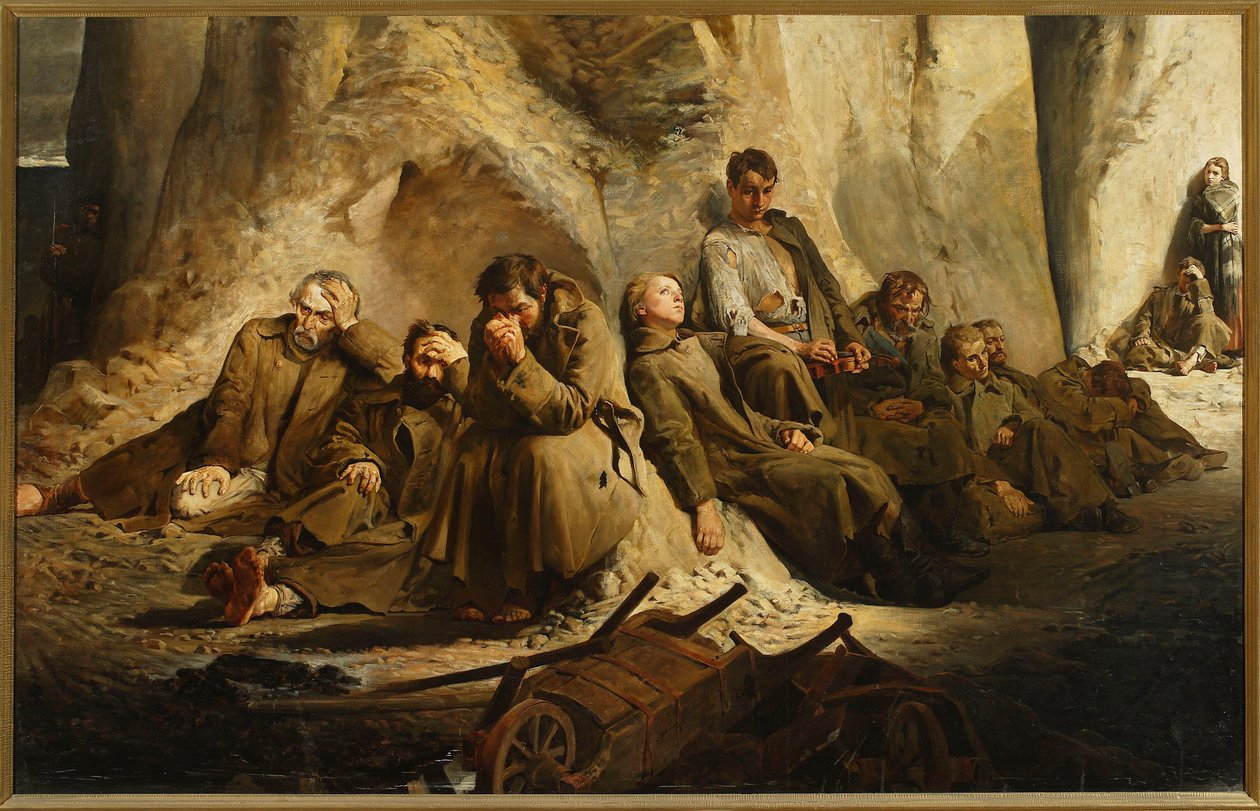 Domenica in miniera (Riposo in miniera) da Jacek Malczewski