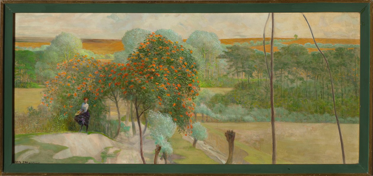 Paesaggio con sorbo, parte destra del trittico "Vai ai ruscelli" da Jacek Malczewski