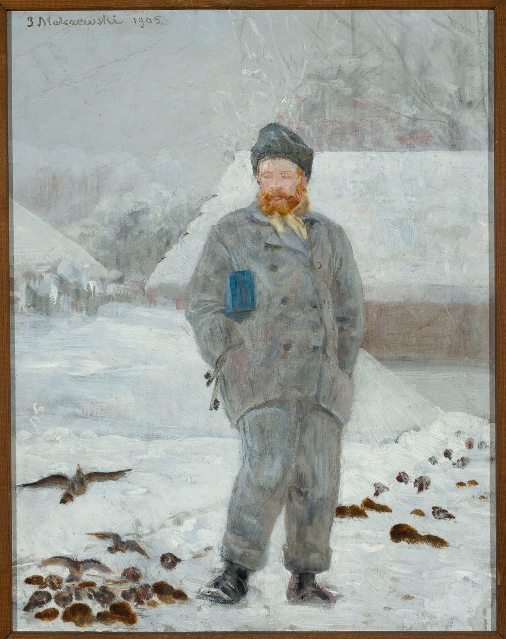 Ritratto di Adolf Dygasiński con gli uccelli da Jacek Malczewski