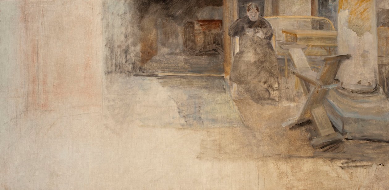 Interno con la sorella dell