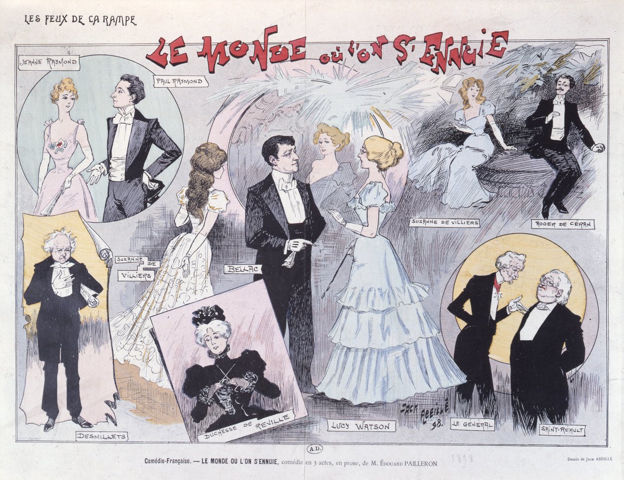Poster pubblicitario per la commedia satirica Le Monde où l