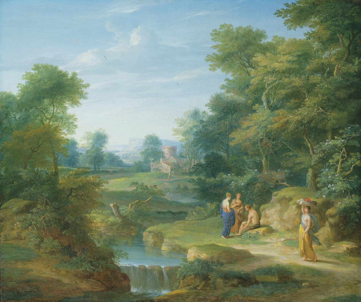Un Paesaggio Arcadico da Jacob Andries Beschey
