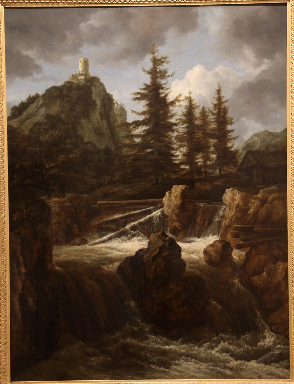 Paesaggio con cascata, c. 1660 da Jacob van Ruisdael