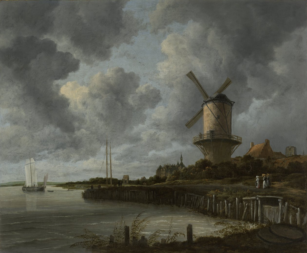 Il mulino a vento a Wijk bij Duurstede, c.1668-70 da Jacob van Ruisdael