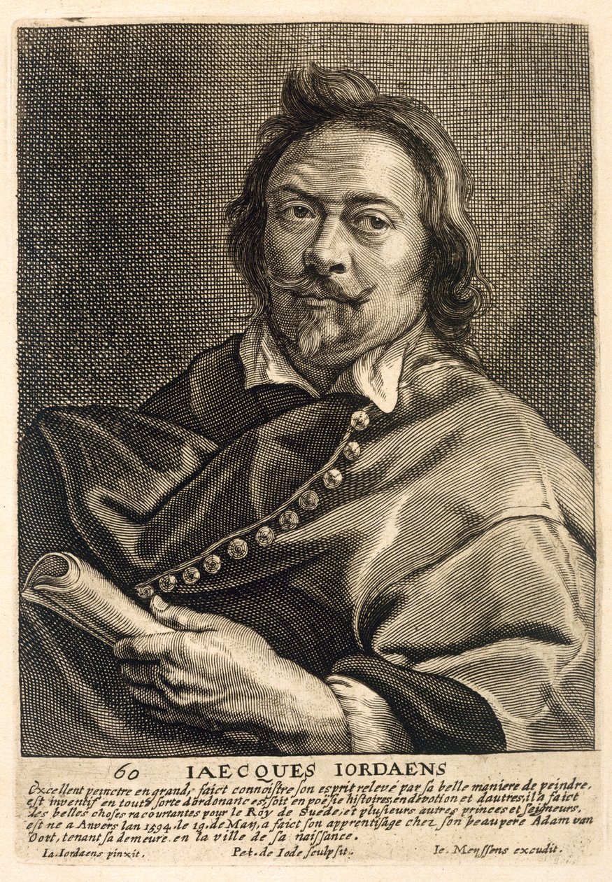 Autoritratto, inciso da Johannes Meyssens da Jacob Jordaens