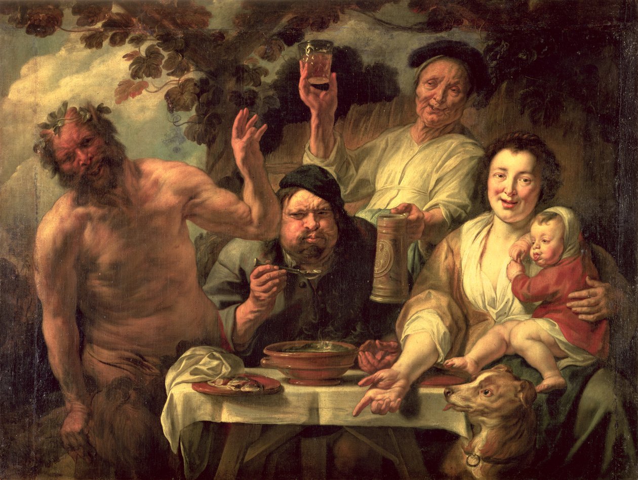Il satiro e i contadini da Jacob Jordaens