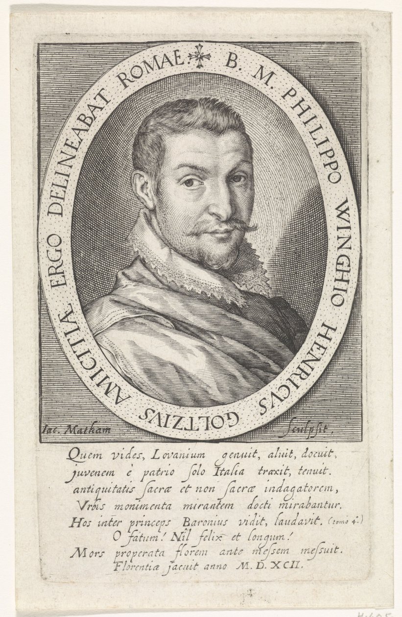 Ritratto di Philips van Winghe da Jacob Matham