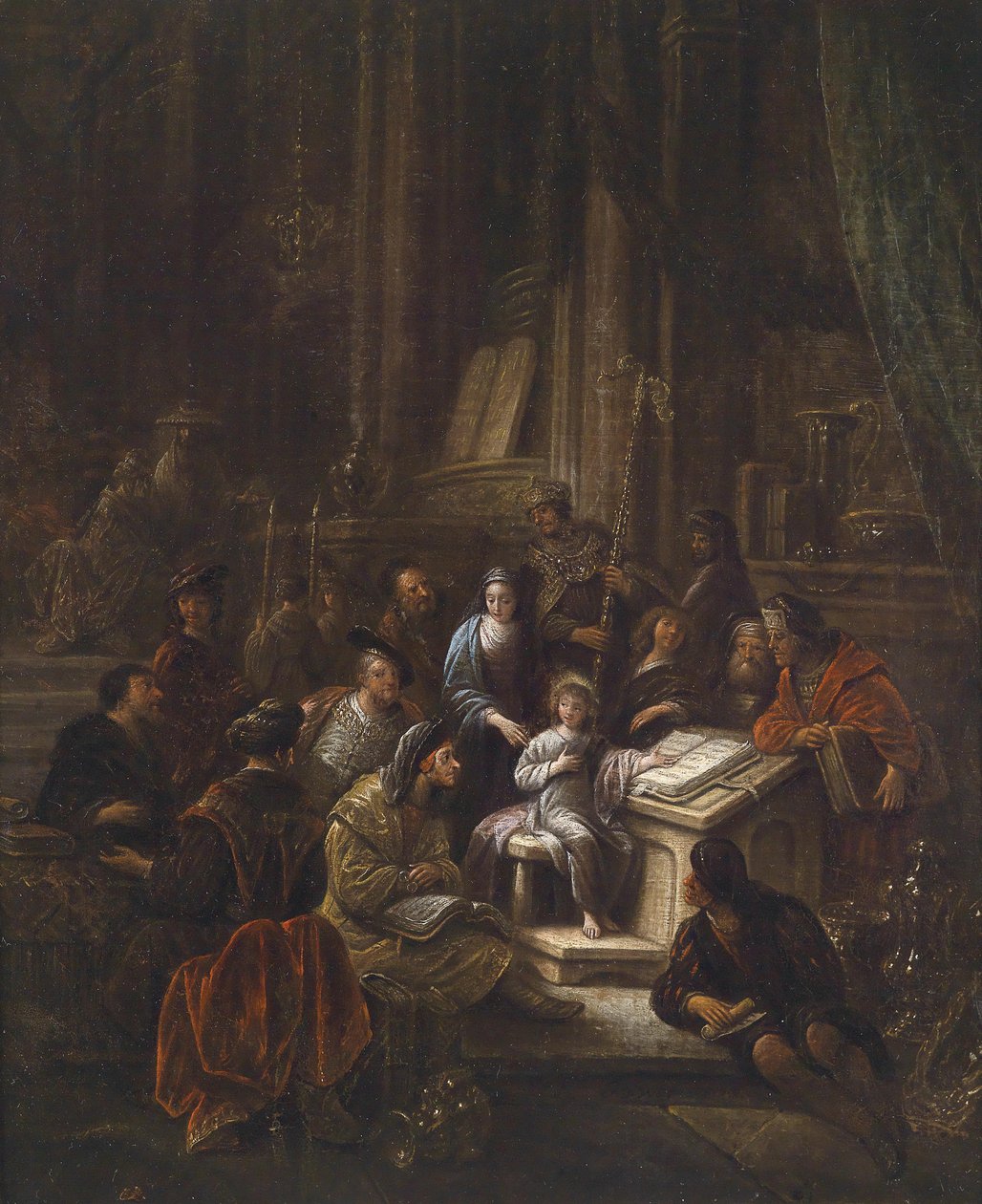 Gesù dodicenne nel tempio da Jacob Willemsz de Wet or Wett