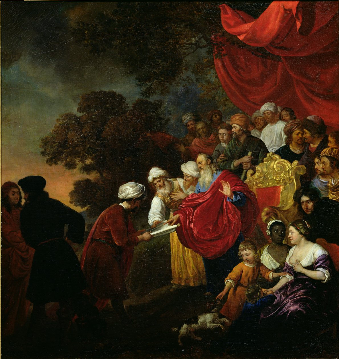 Zorobabele Mostra un Piano di Gerusalemme a Ciro da Jacob or Jacques van Loo