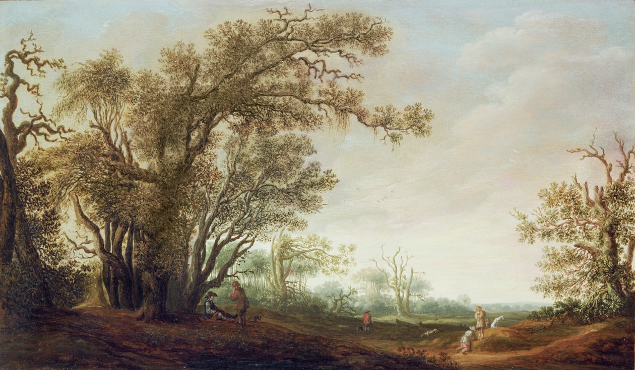 Figure in un paesaggio da Jacob van Mosscher