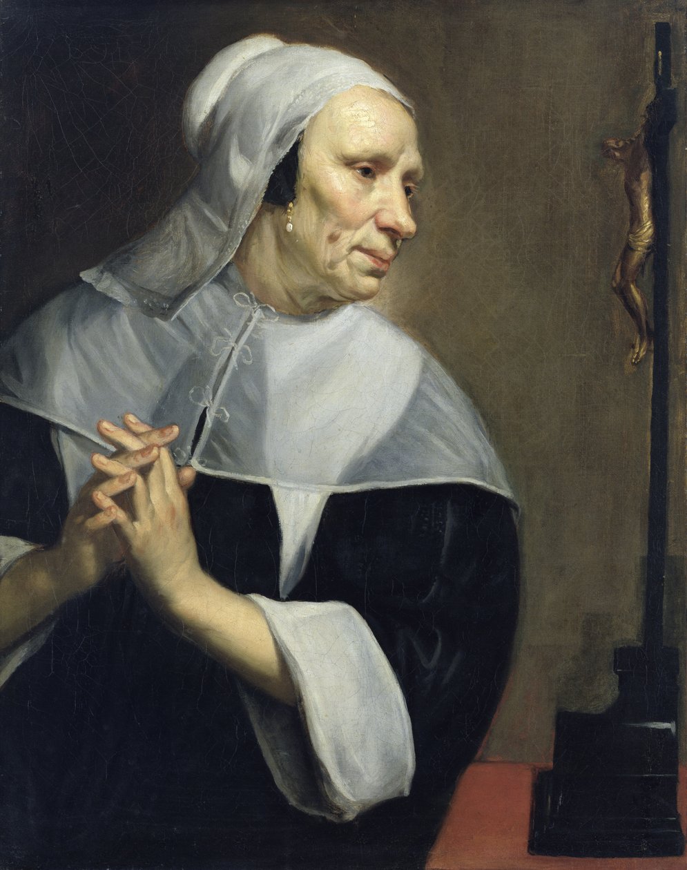 Vecchia donna che prega da Jacob van Oost