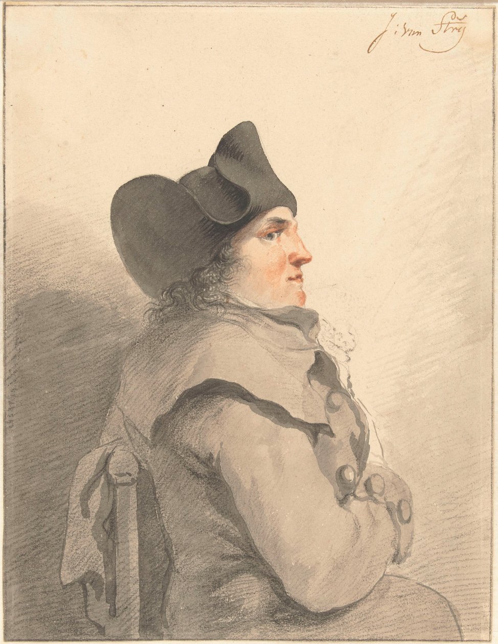 Ritratto di un uomo da Jacob van Strij