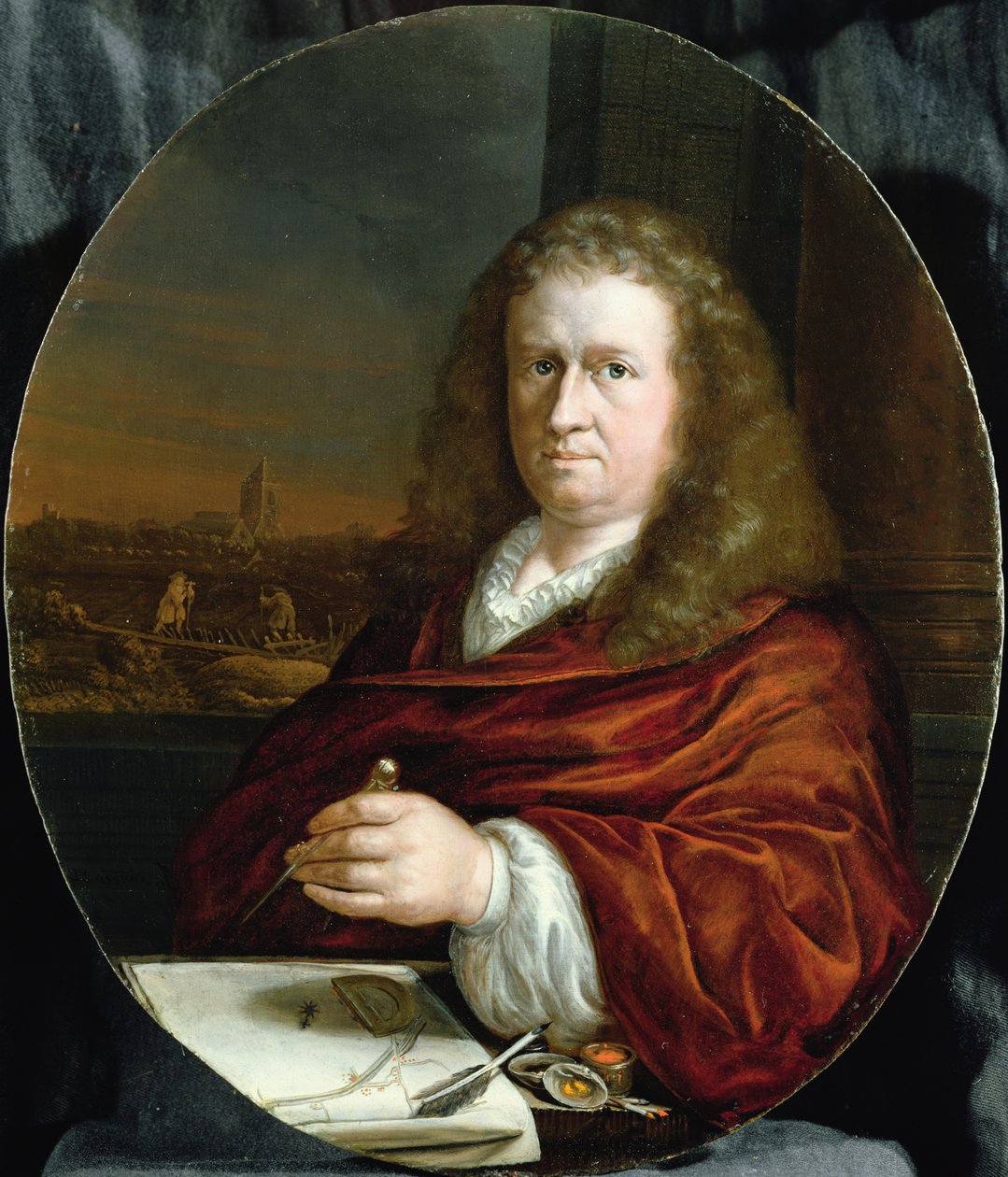 Ritratto di un geometra | Jacob van der Sluys | Stampa d'arte