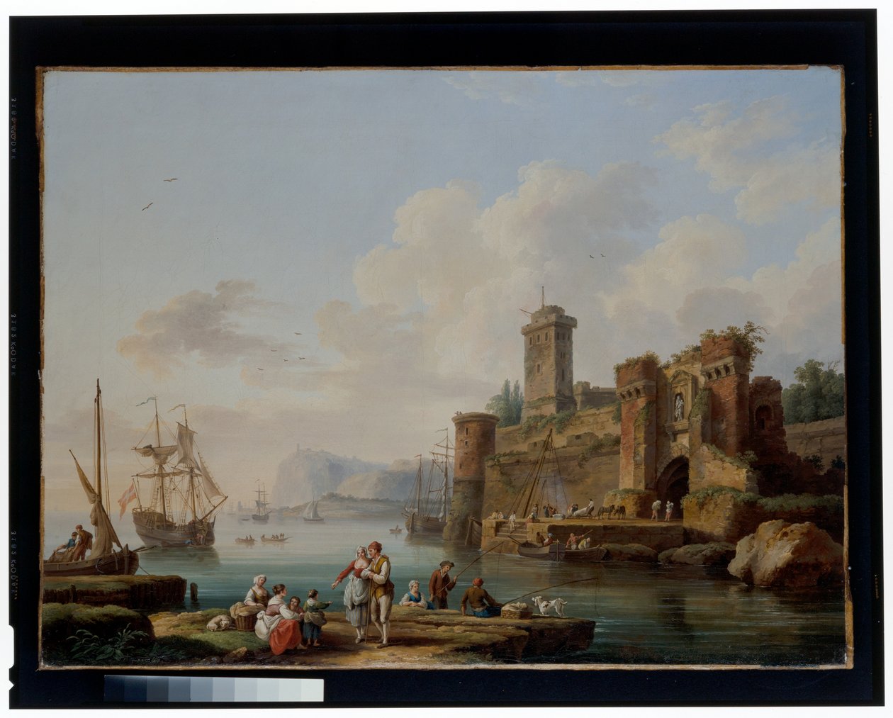 Scena di porto da Jacob Philippe Hackert