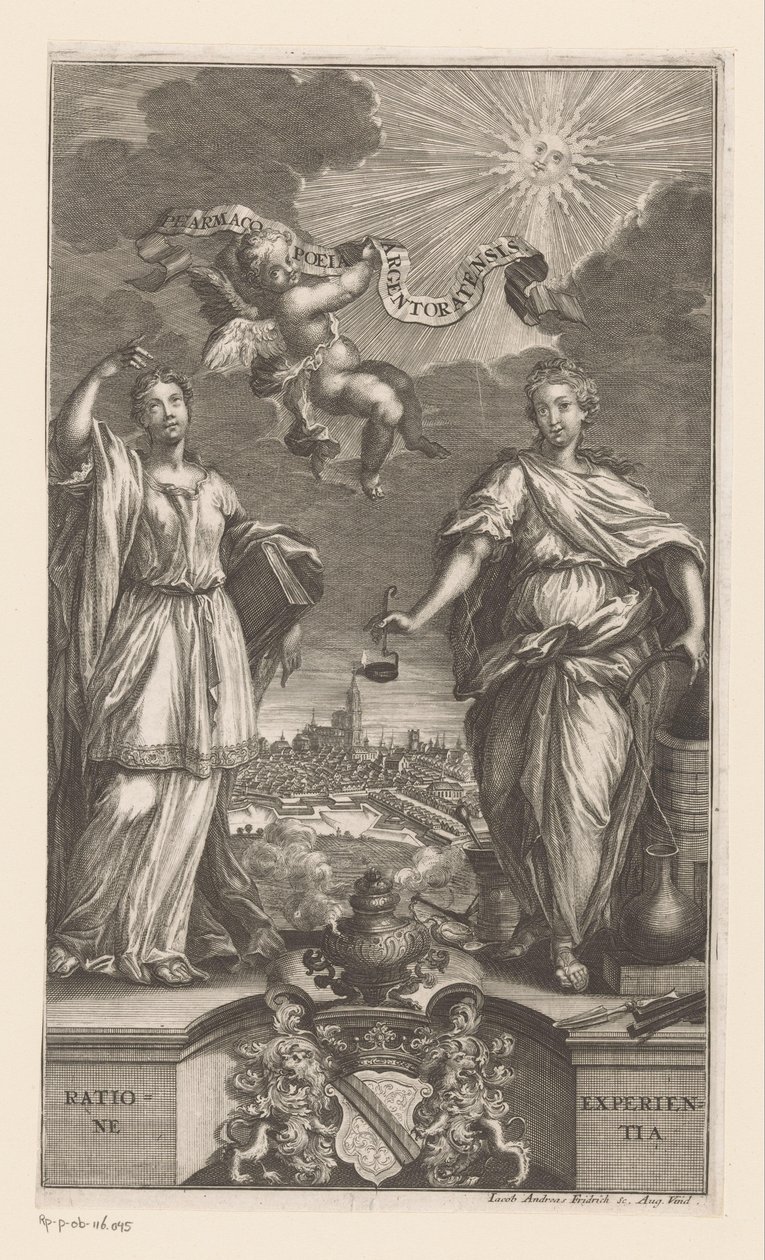 Allegoria della medicina a Strasburgo da Jacob Andreas Fridrich (I)
