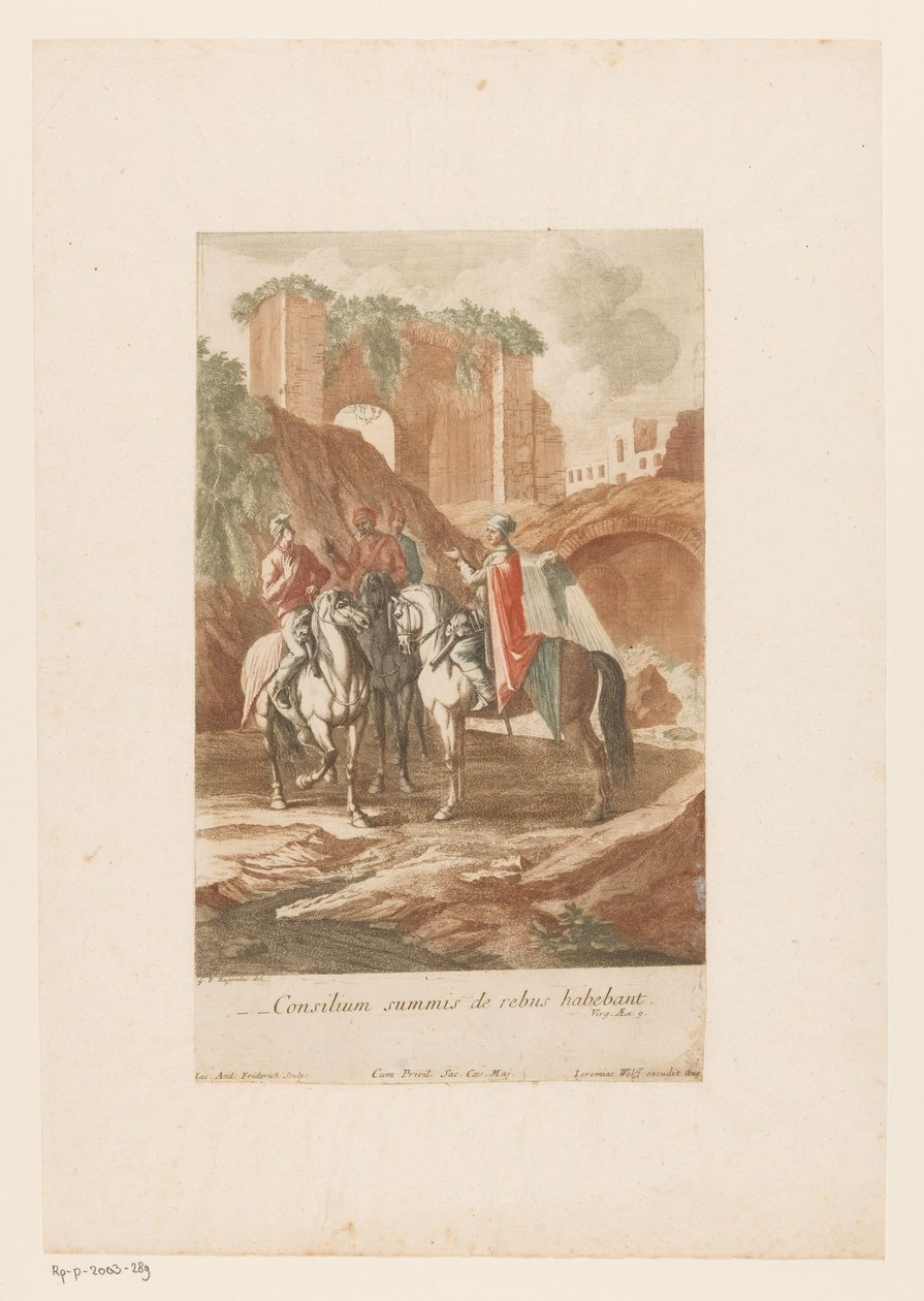Consultazione notturna dei comandanti da Jacob Andreas Fridrich (I)