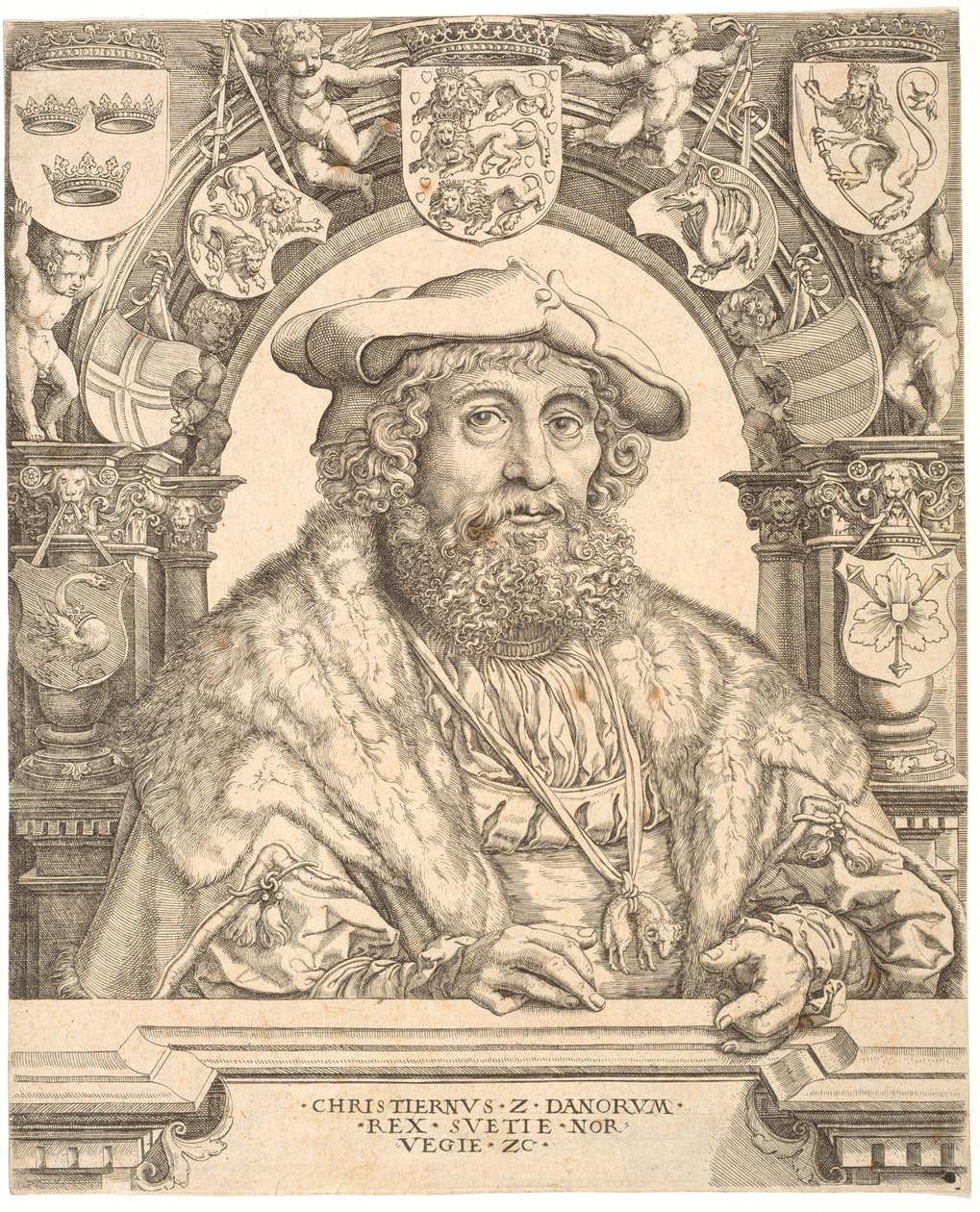 Danese: Re Cristiano II di Danimarca da Jacob Binck