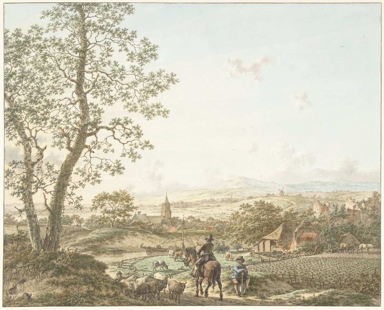 Primavera, mattina e terra (serie: Le quattro stagioni, i momenti del giorno e gli elementi) da Jacob  Cats