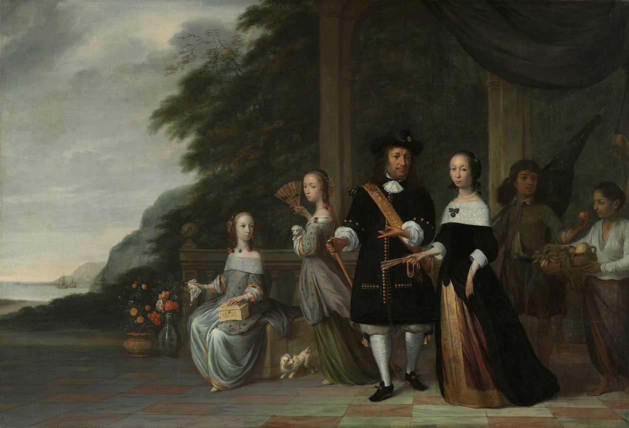 Pieter Cnoll, Cornelia van Nijenrode, le loro Figlie e Due Servi Schiavi da Jacob Coeman