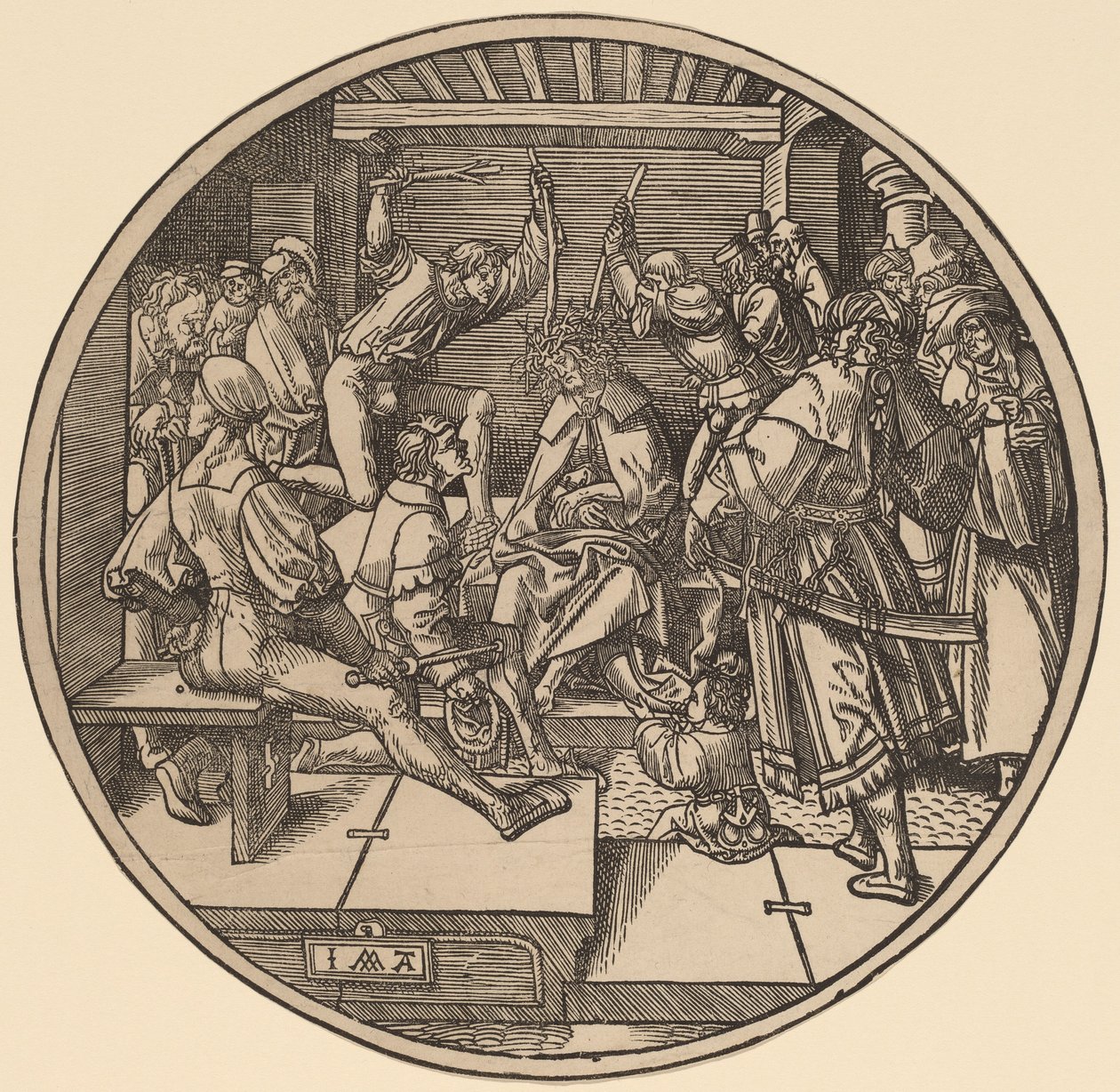 Cristo Incoronato di Spine da Jacob Cornelisz van Oostsanen