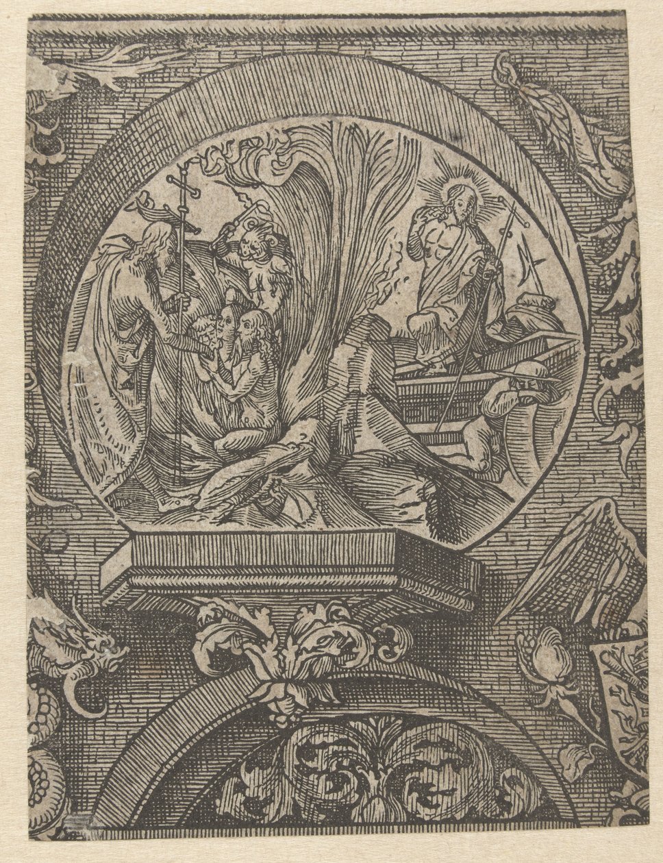 La discesa agli inferi e la resurrezione di Cristo da Jacob Cornelisz van Oostsanen